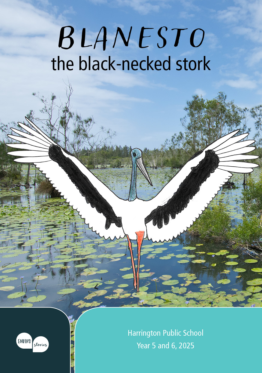 Blanesto, the black-necked stork