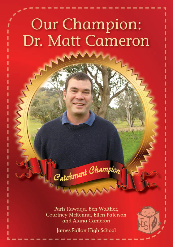 Our Champion: Dr Matt Cameron